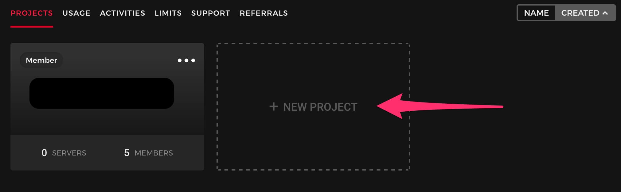 Create new Project