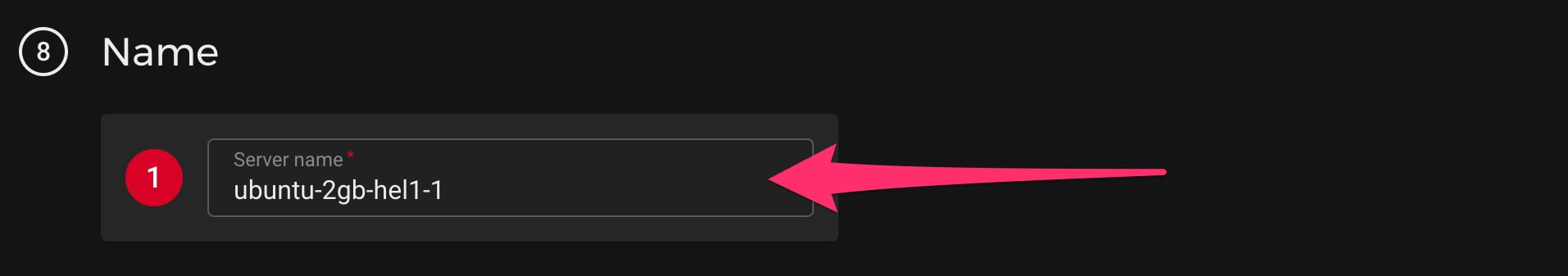 Server name