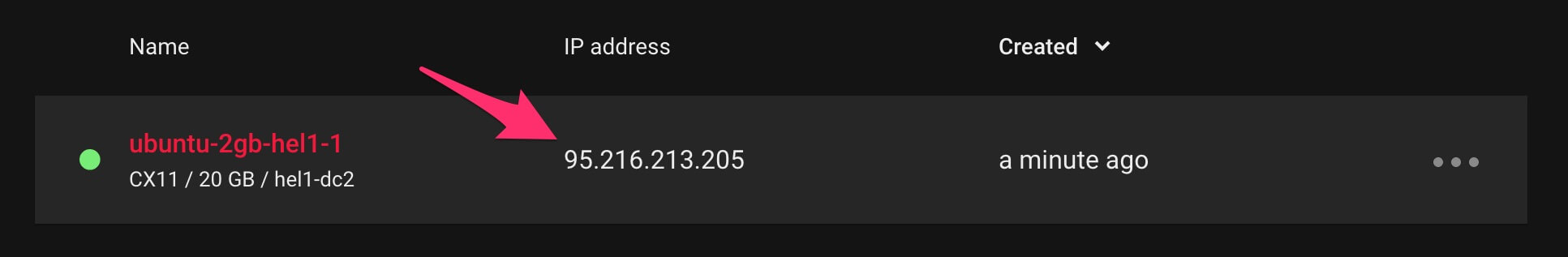 Server IP