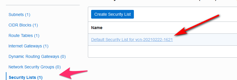 Security List